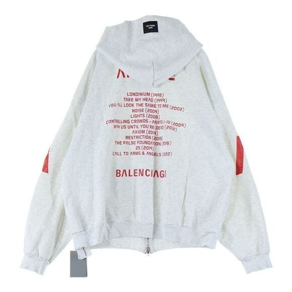 Balenciaga 24SS Music Archive Series Connected Zip Up Hoodie